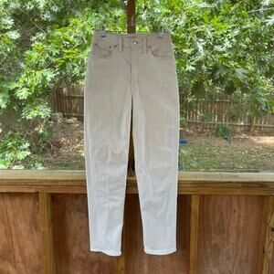 Madewell Women's The Perfect Vintage Straight Jean White Size 27 Tall
